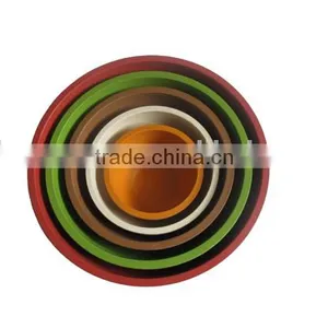 Eco-friendly Bamboo Fiber Salad Bowl 5set thumbnail-2