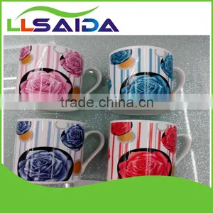 Full Flower Cheap Ceramic Mug Hot Selling in Middle-east thumbnail-1