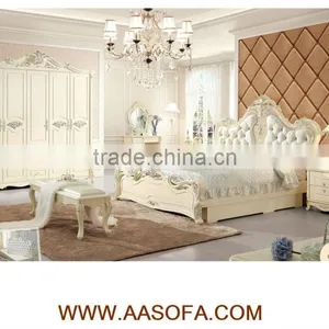 Solid Wood Bedroom Furniture Triple Bunk Bed Wholesale Italian Furniture thumbnail-1