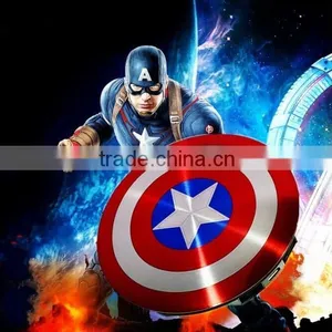 For Samsung S6 Edge QI Wireless Charger, for Samsung S6 Edge Avengers Edition Wireless Charging Pad Captain America Shield thumbnail-1