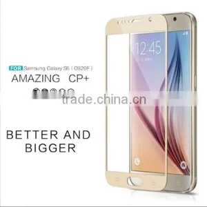 Glass Film, Tempered Glass Full Cover Color Silk Printing Screen Film, for Samsung Galaxy S6 Glass Screen Protector thumbnail-2
