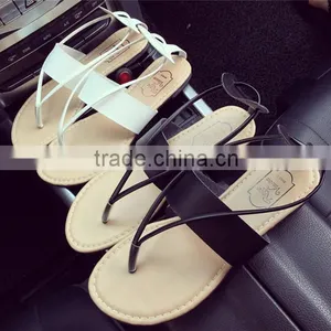 Summer New Model Flat Strap Sandals Women Casual Flat Shoes Ladies Roman Sandal thumbnail-1