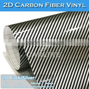 1.27x50M Colorful Car Design 2D Carbon Fiber Vinyl Sticker thumbnail-1