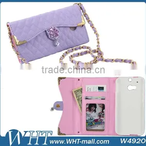 Deluxe Leather Case For HTC One M8,Wallet Leather Case For HTC One M8,Leather Case For HTC One 2 M8 thumbnail-1
