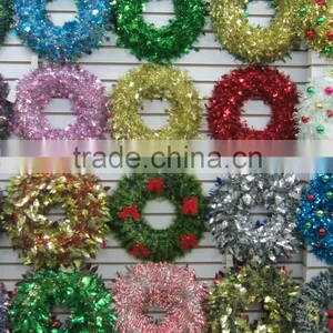 2015 Cheap Decorative Christmas PET Wreath thumbnail-5