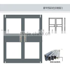 Pivot Doors With Glass for Shop,reataurant. thumbnail-1