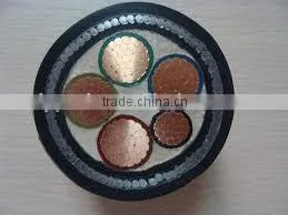 0.6/1kv Voltage Cu Copper Conductor Core 25mm XLPE Insulated PVC Sheath Steel Wire Armored Power Electrical Cable thumbnail-2