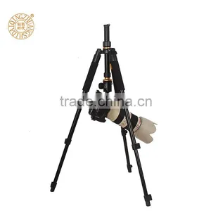 Q570 1410mm 2 Section Center Pipe Easy Operated Filp Leg Lock DSLR Digital Camera Tripod Monopod Professional Aluminum Tripod thumbnail-5