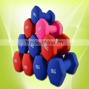 Color Vinyl Dipping Dumbbell,PVC Coated Dumbbell for Women thumbnail-2