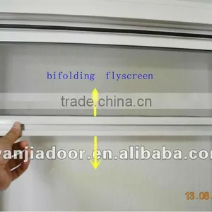 Invisible Fly Screen Window/pvc Casement Window With Accoridion Screen Window/guangzhou Quality Choice thumbnail-1