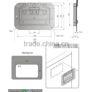 SK4-024-1 Industrial Cabinet Door Handle/folding Handle thumbnail-3
