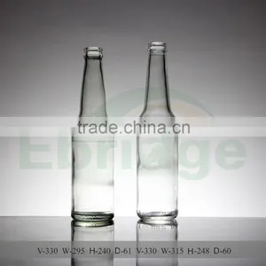 330ml Clear Empty Glass Beer Bottles thumbnail-1