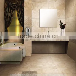 Semi Polished Porcelain Rustic Tile, Light Brown Glazed Floor and Wall Ceramic Tiles Quality Choice thumbnail-3