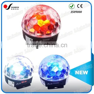 2015 Newest Pro Colorful RGBWYP 6PCS 3W Mini LED Crystal Ball Light for Stage Lighting thumbnail-1