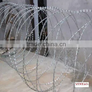 Colors Painted Concertina Cross Razor Barbed Wire for Frontier thumbnail-1