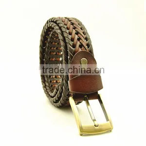 2015 Bonded Leatehr Braided Belt for Men thumbnail-1