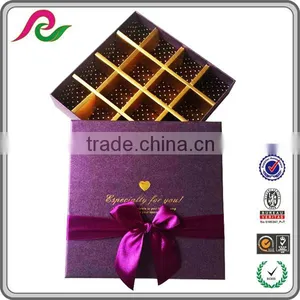 Custom Fancy Empty Paper Box Gift Box With Ribbon for Chocolate Packing thumbnail-5