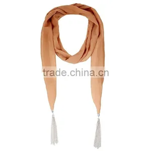 Wholesale Simple Rainbow Color Easy to Carry Soft Scarf thumbnail-5