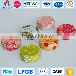 Wholesale Empty Round Mini Cosmetic Tin Container Custom Aluminum Metal Small Candy Lip Balm Tin Quality Choice thumbnail-1