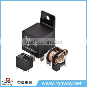Ronway Factory Universal Type 12V 40A Auto With Black Cover Waterproof Relay thumbnail-1