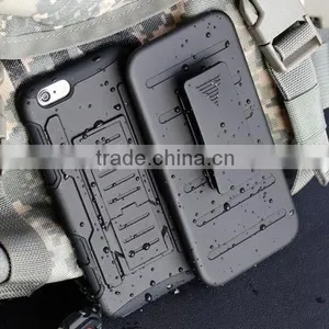 TPU+PC Future Armor Shockproof Hybrid Hard Case Cover + Holster Case For Iphone6 Waterproof 3 in 1 thumbnail-2
