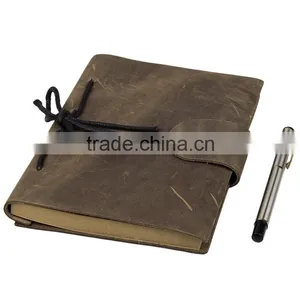 Wholesale Handmade Leather Journal Notebook Cover With String thumbnail-1