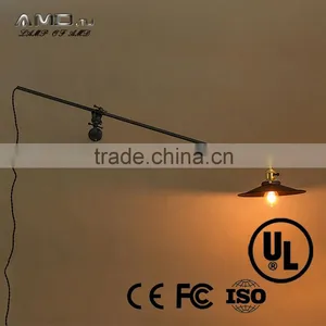 Wall Light Antique Retro Black Adjustable Wall Lamp Led With A19 Light Bulb Interior Wall Led Light thumbnail-5