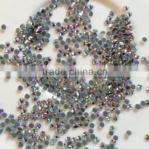 Deluxe Multi-shine AB Ss10 Hot Fix Iron on Applique Rhinestone thumbnail-3