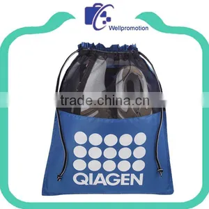 Promotional Foldable Polyester Drawstring Shoe Bag thumbnail-1
