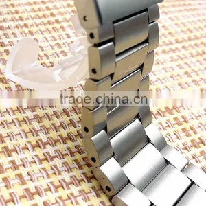 Brush Solid 23mm 304 Stainless Steel Watch Band for Smart Watch thumbnail-3