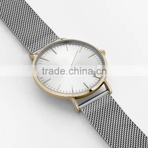 FS FLOWER - 2016 Watches Men Women Quartz Watch Good Quality Mesh Band Custom Own Brands Watch thumbnail-2