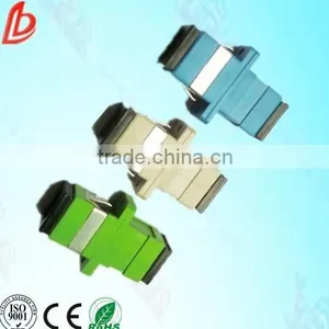 Fibre Optical Zirconia or Plastic Ceramic Ferrule SC Fiber Optic Adaptors thumbnail-1