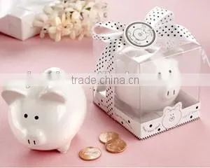 Mini Ceramic Piggy Bank Baby Shower Small Gift Items thumbnail-1