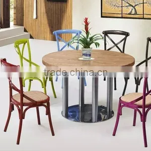Iron Frame Pashmina Multicolor Dining Chair thumbnail-2