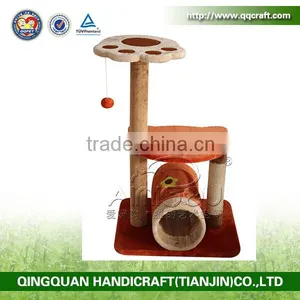 High Quality Wholesale Toy Colorful Cat Tree Sisal Cat Tower thumbnail-1