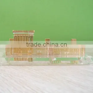 Elegant Crystal Building Model for Home Decoration thumbnail-1