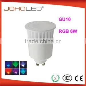 NEW COLORFUL 6W CERAMICS GU10 LED GU10D RGB DIMMABLE SPOTLIGHT thumbnail-1