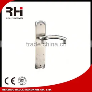 Aluminum Door Handle Silver Cover Plate thumbnail-1
