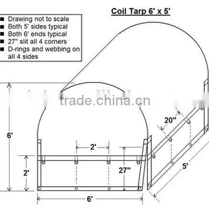 18oz Heavy Duty Steel Tarps Coil Tarpaulin thumbnail-6