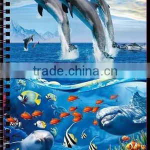 3D Emboss Spot-uv Coating Paper Cover Notebook thumbnail-2