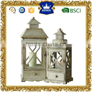 Decorative Wooden Lantern Indoor thumbnail-6