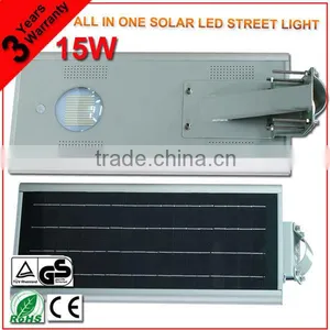 With Sensor Control Energy Saving Bridgelux 15W All In One Solar LED StreetLamp thumbnail-1