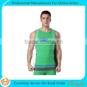 2016 Latest Sleeveless Custom Fashion Design Gym Tank Top thumbnail-1