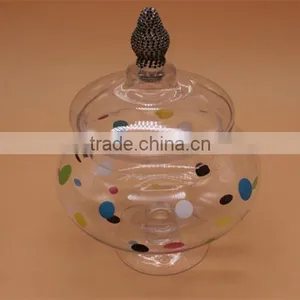 Glass Candy Jar With Lid thumbnail-1