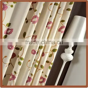 Custom Made Floral Design Polycotton Material Embroidery Curtain Drapery Fabric Wholesale thumbnail-3