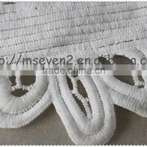 Wholesale Soft White Cotton Lace Collar, Embroidery Cotton Collar Lace for Ladies Wear thumbnail-5