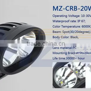 MZ LED Headlights High Power 20W CRE E LED Work Lights 2PC*10W Die Cast Housing Offroad Lamp IP67 RoHS CE China Factory US Stock thumbnail-2
