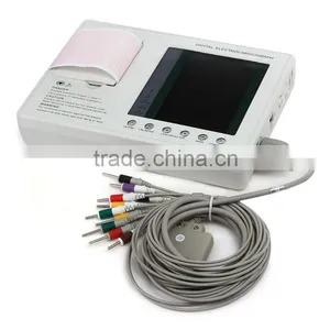 CE&ISO Approved 7-inch Color LCD Portable Digital 3-channel 12-lead Electrocardiograph ECG Machine EKG Machine-EKG-903A3 thumbnail-2