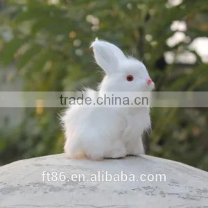 Faux White Rabbit Make Fur Life Size Animal Replica Easter Bunny thumbnail-5
