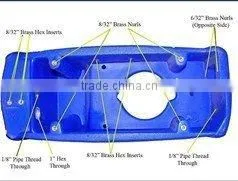 Crust of Cleaning Machine , Plastic Cleaning Machine Part thumbnail-1